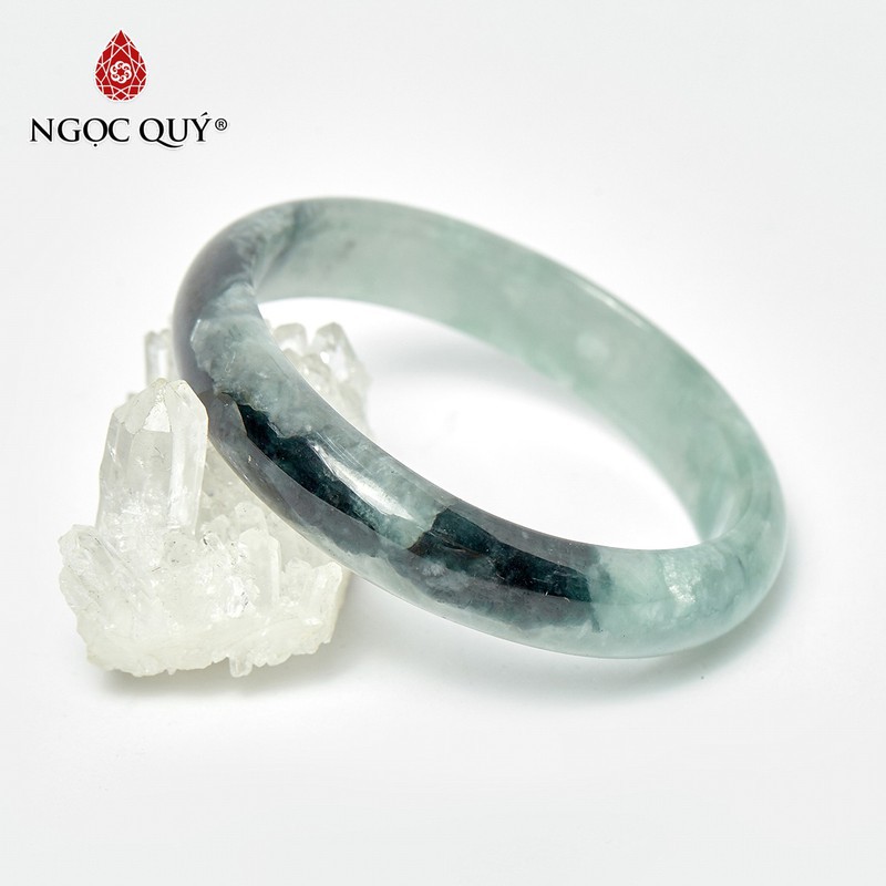 Vòng cẩm thạch liền khối jadeite jade mệnh hỏa , mộc - ngọc quý