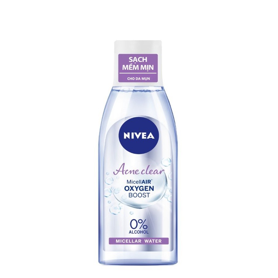 Nước tẩy trang cho da mụn acne clear nivea 125ml