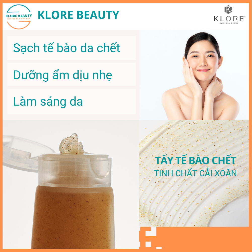 tẩy tế bào chết klore beauty