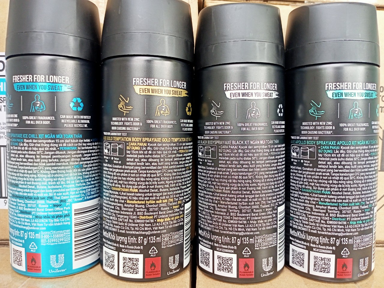 (Hàng chính Hãng) - Xịt khử mùi toàn thân cho nam AXE 135ml