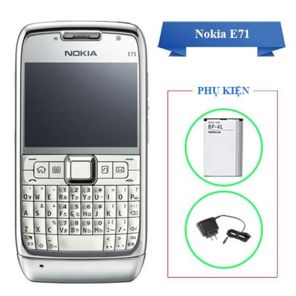 Điện thoại cổ Nokia E71 vỏ kim loại bàn phím QWERTY