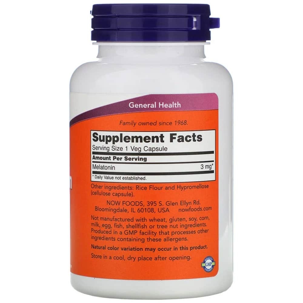 NOW MELATONIN 3MG C60V