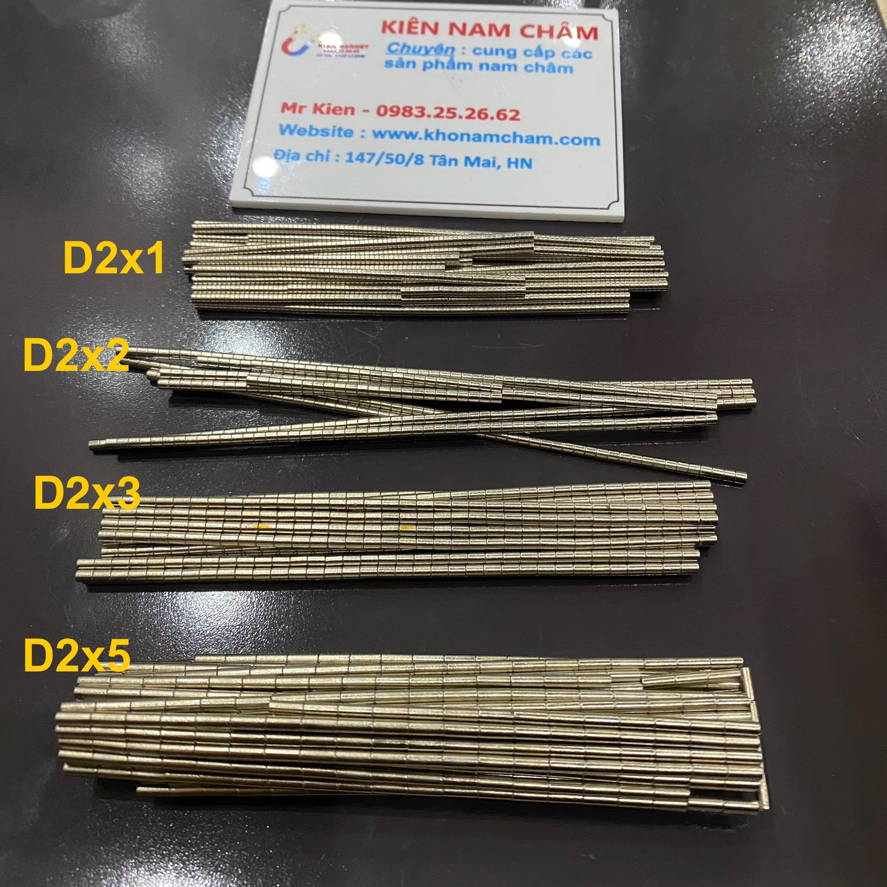 Combo 10v, 20v, 30v, 50v nam châm đất hiếm phi 2mm, 3mm siêu nhỏ siêu mạnh