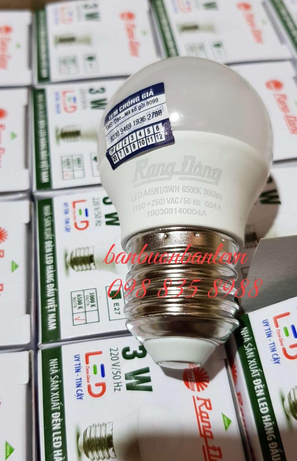 Bóng đèn LED BULB Rạng Đông 3w