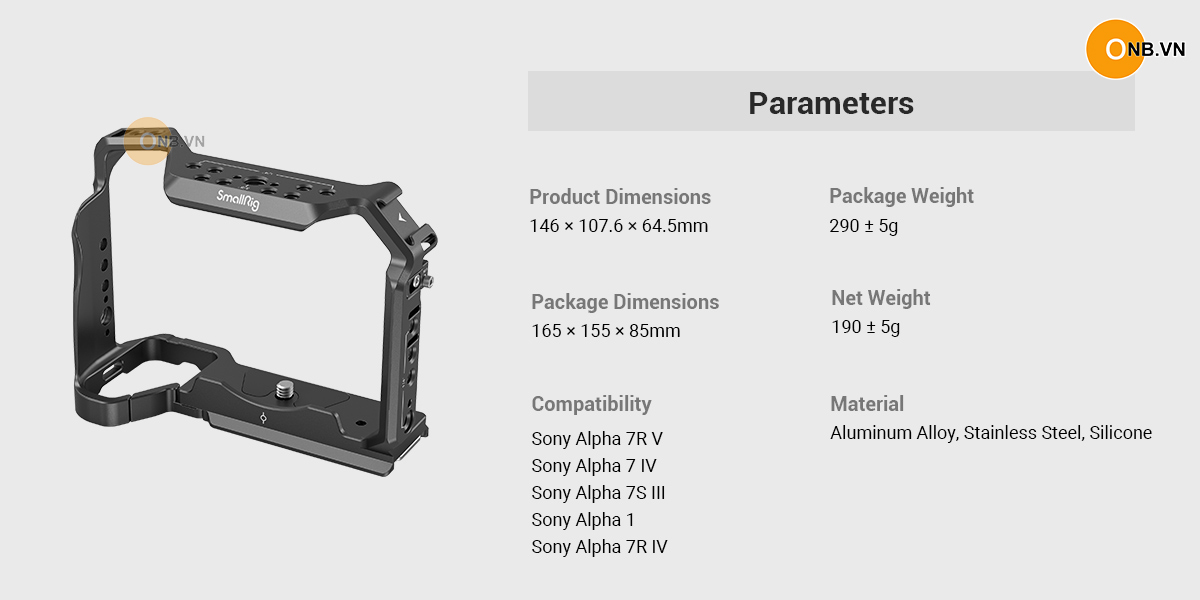 SmallRig Cage Sony Alpha a74 a7r5 a7s3 a7r4 a1 3667b new 2025
