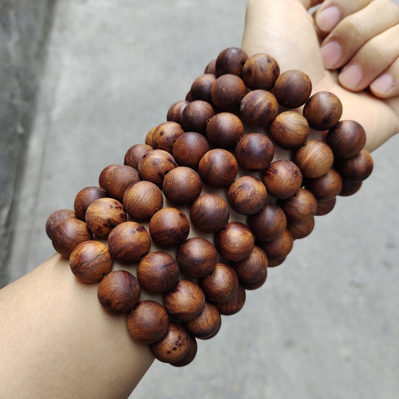 vòng tay gỗ ngọc am thơm 14ly