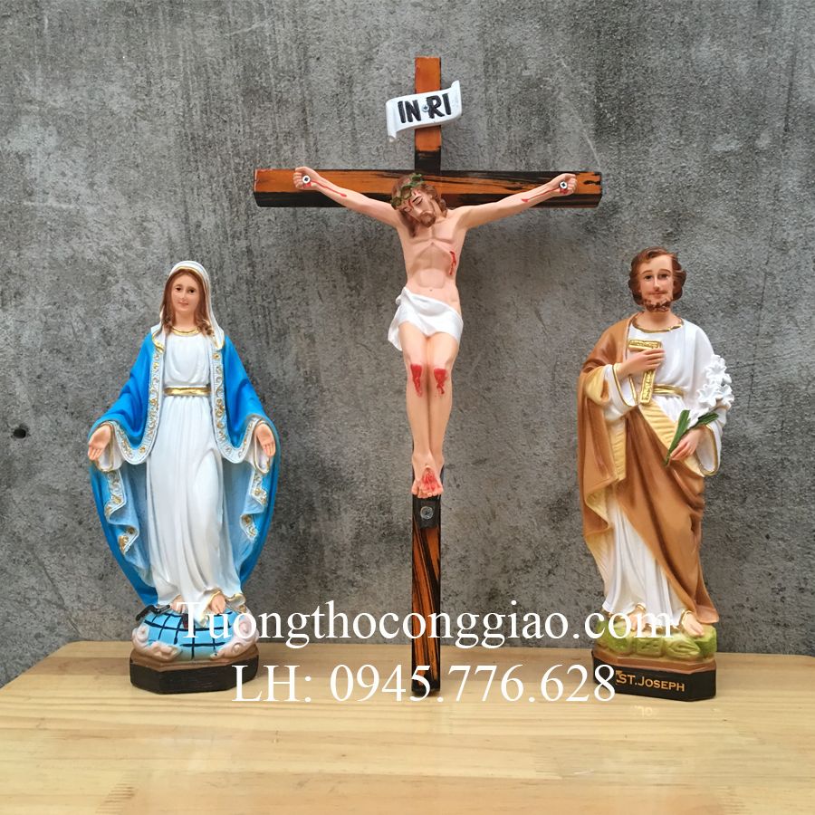 Bộ tượng bàn thờ Chúa 30cm