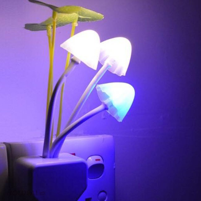 Đèn Ngủ Led Hình Nấm Cảm Biến Ánh Sáng