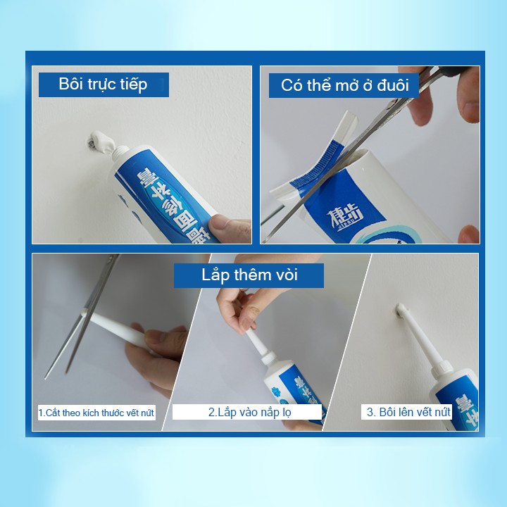 COMBO 2 TUÝP KEO VÁ TƯỜNG TIỆN DỤNG