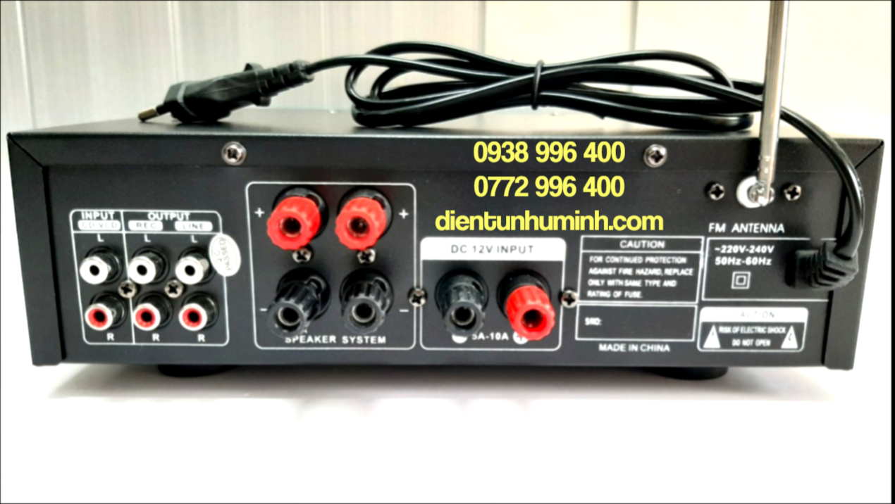 [HCM]AMPLY BLUETOOTH KARAOKE - Ampli 12v/220v