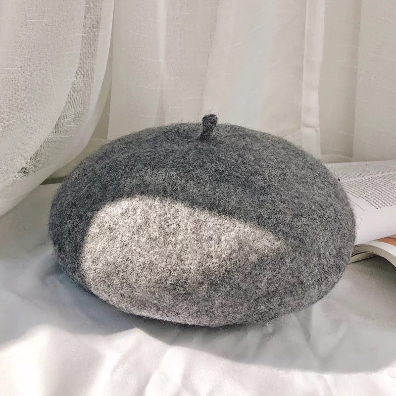 [HCM]Mũ nồi - Mũ beret - Nón xinh chất dạ