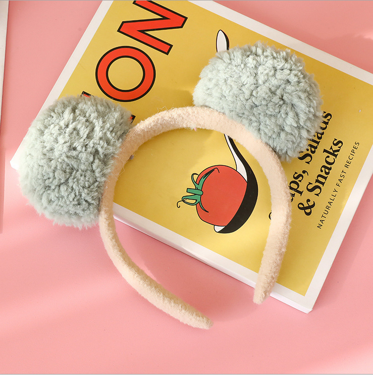 [HCM]Cài Tóc Tai Gấu Lông Xù Siêu Cute - kireicos