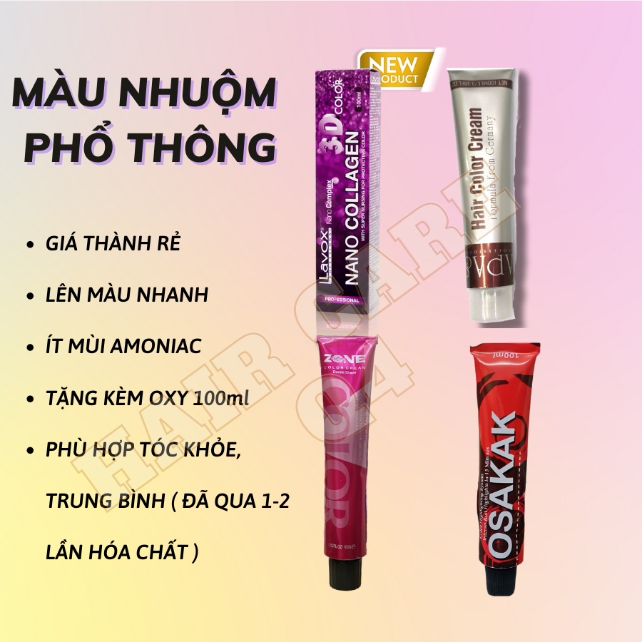 Thuốc Nhuộm Tóc Màu Xanh Khói
