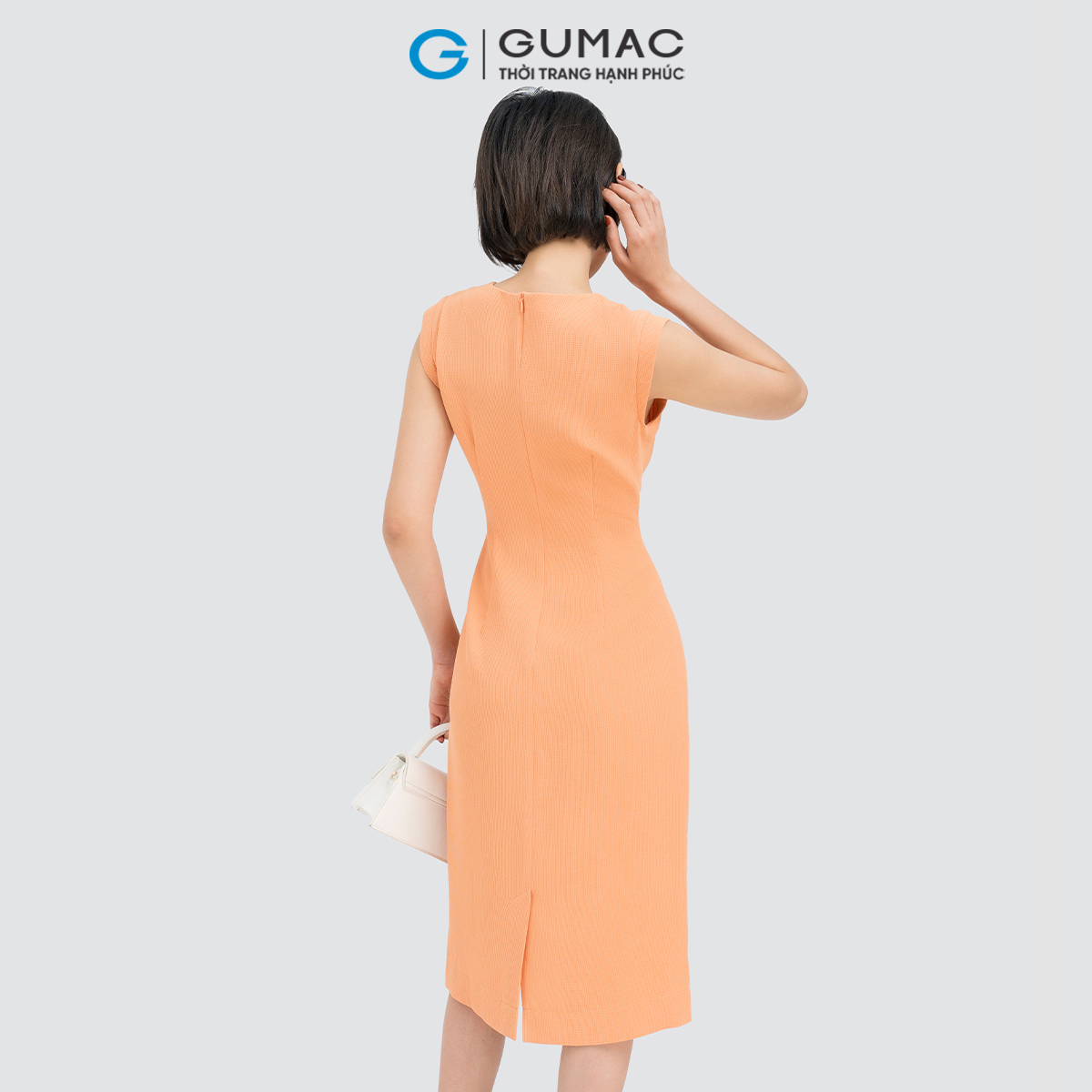 Đầm nữ bút chì tay liền GUMAC DD04024