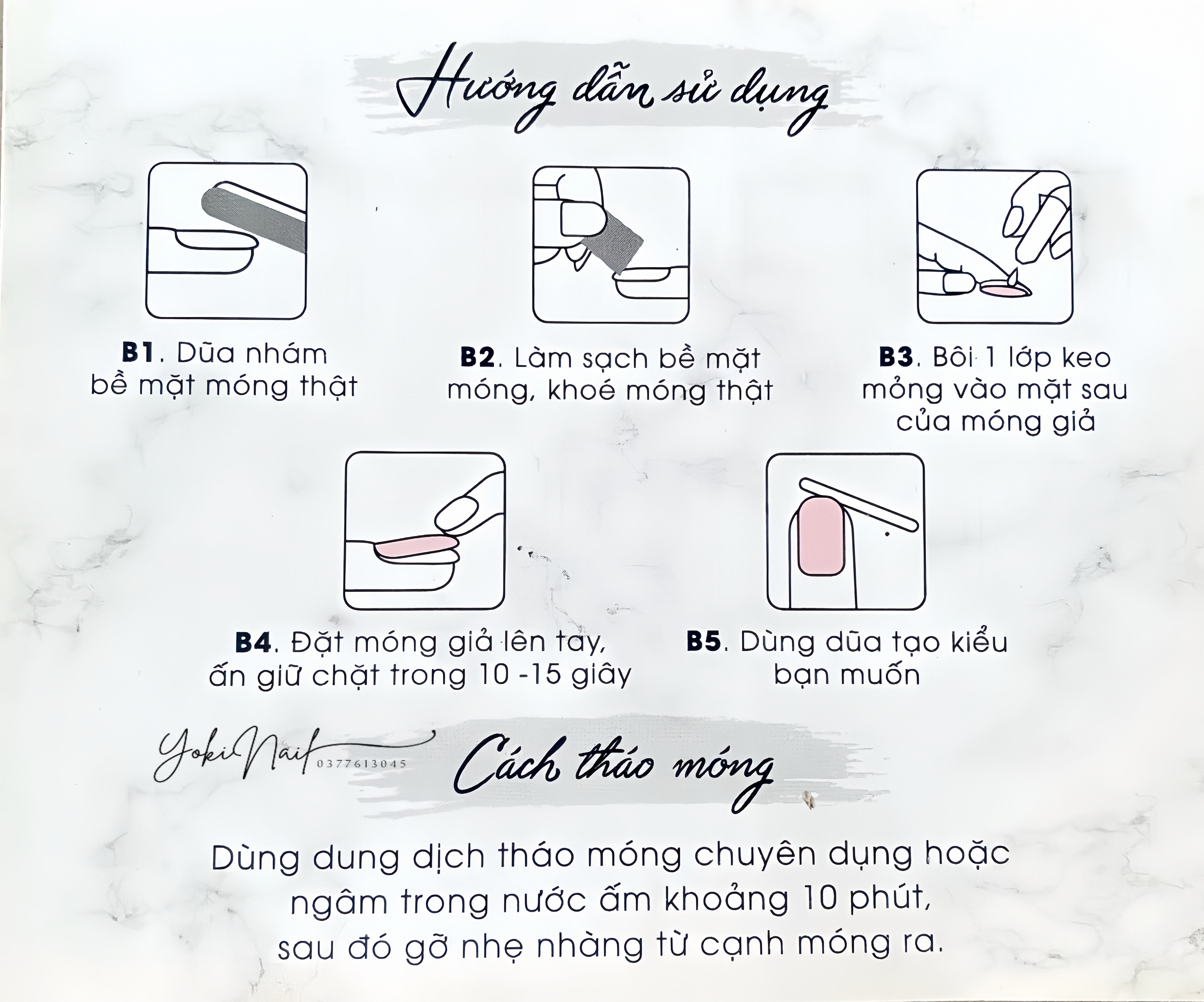 Móng tay giả Nail thiết kế bộ 24 móng-Nailbox