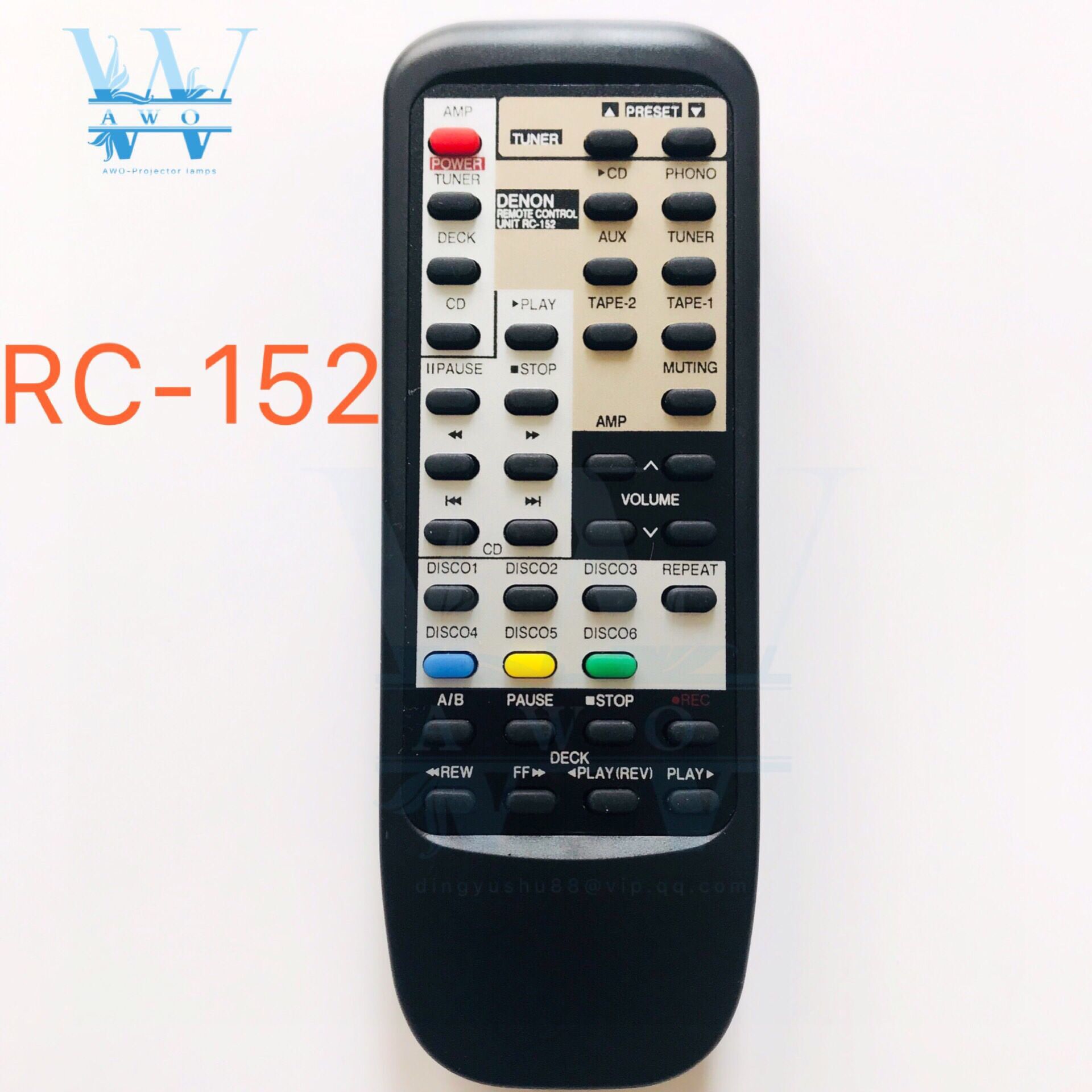 Rc-152 audio power amplifier remote control for denon cd remote controller pma-680r pma-735 pma-880r pma-425r