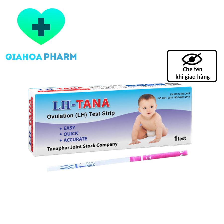 [HCM] Que thử rụng trứng LH TANA Tanaphar Ovulation Test Strip bộ dụng cụ phát hiện ngày rụng trứng, giúp sinh con hiệu quả