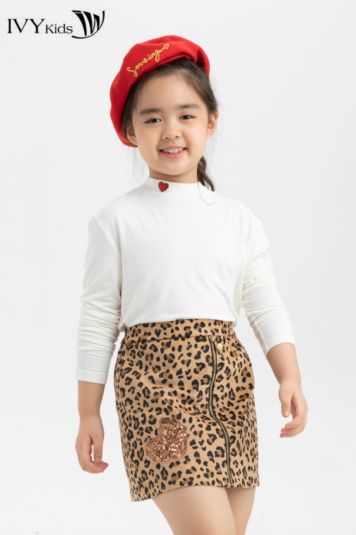 Chân váy nhung 1 lớp IVY moda MS 30G0642
