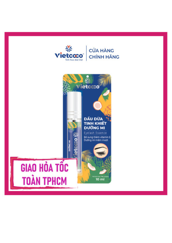 Dầu dừa tinh khiết vitamin E chai nhựa thanh vuốt dưỡng mi Vietcoco