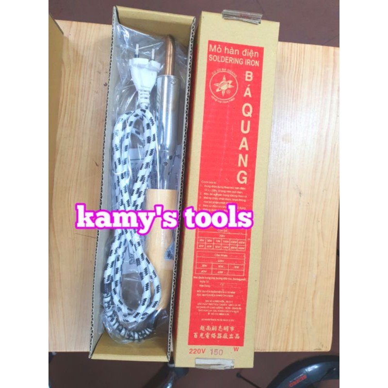 [HCM]Mỏ hàn điện Bá Quang 150W cán gỗ