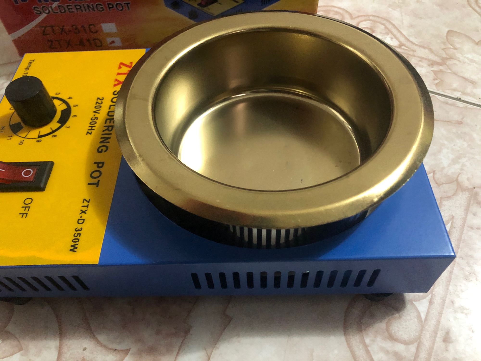 Bể nấu thiếc ZTX 41D 350W 100mm