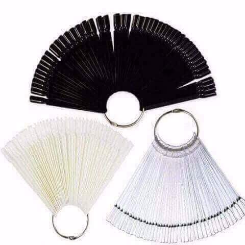 móng que vuông (tập sơn ,tập vẽ - màu đen - đục - trong)