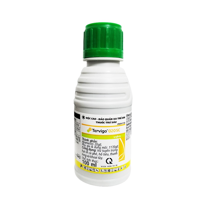 Thuốc trừ tuyến trùng hại rễ Tervigo ngăn thối rễ, vàng lá 100ml