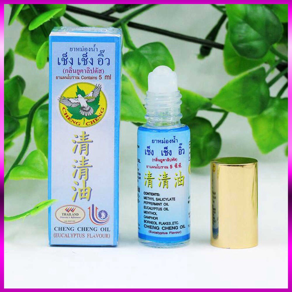 [HÀNG CHÍNH HÃNG] Dầu Gió Dạng Lăn Cheng Cheng Oil Thái