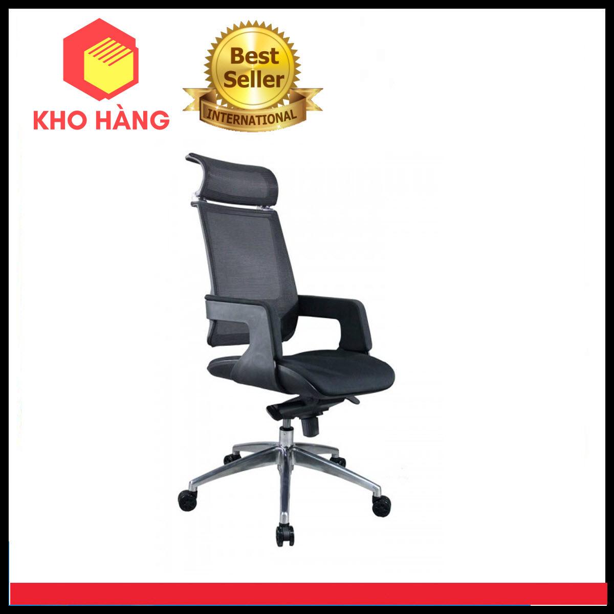 Ghế Trưởng Phòng Cao Cấp, Lưng Lưới, Chân Nhôm Cao KHCM3317L