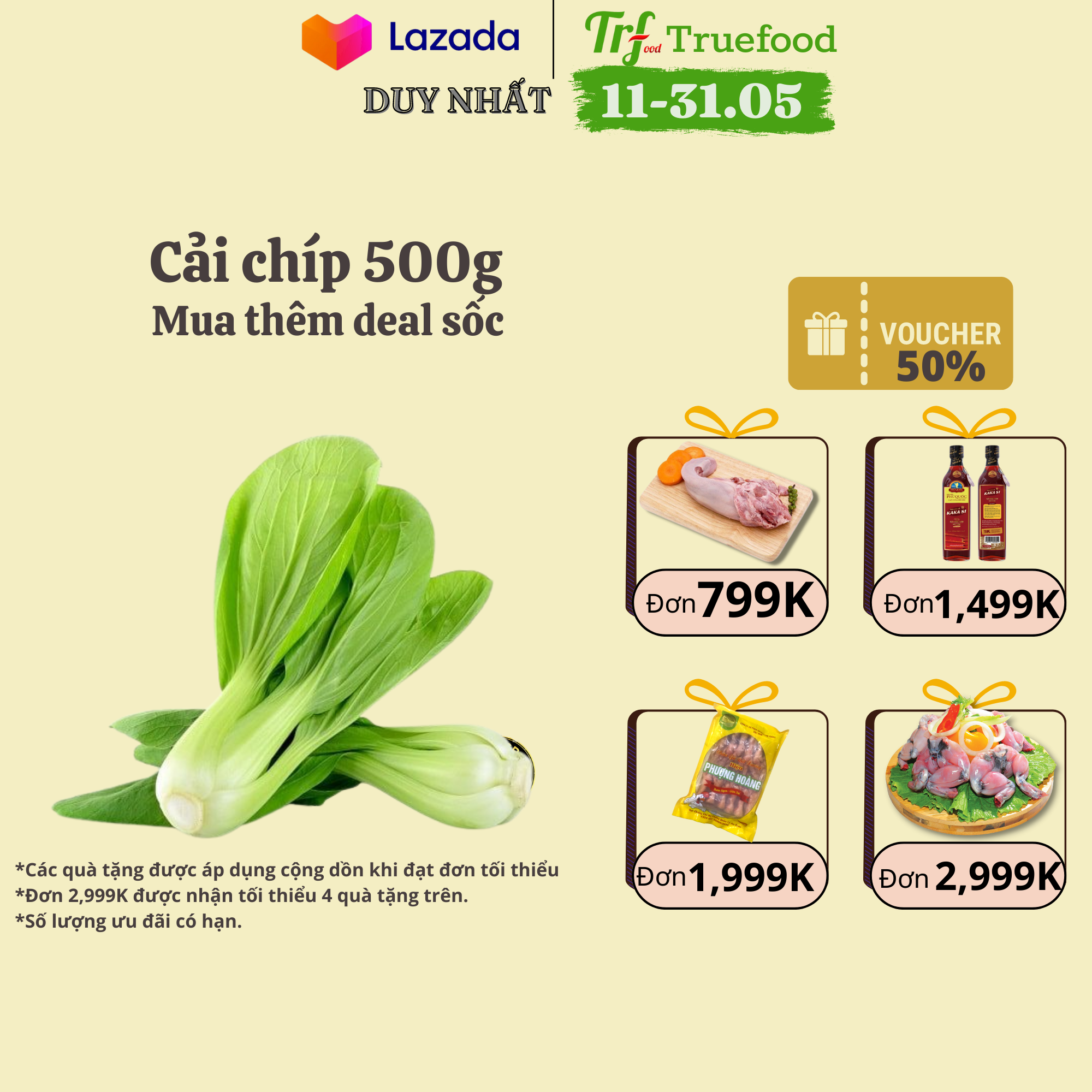 Cải chíp 500g [HN ship hỏa tốc]