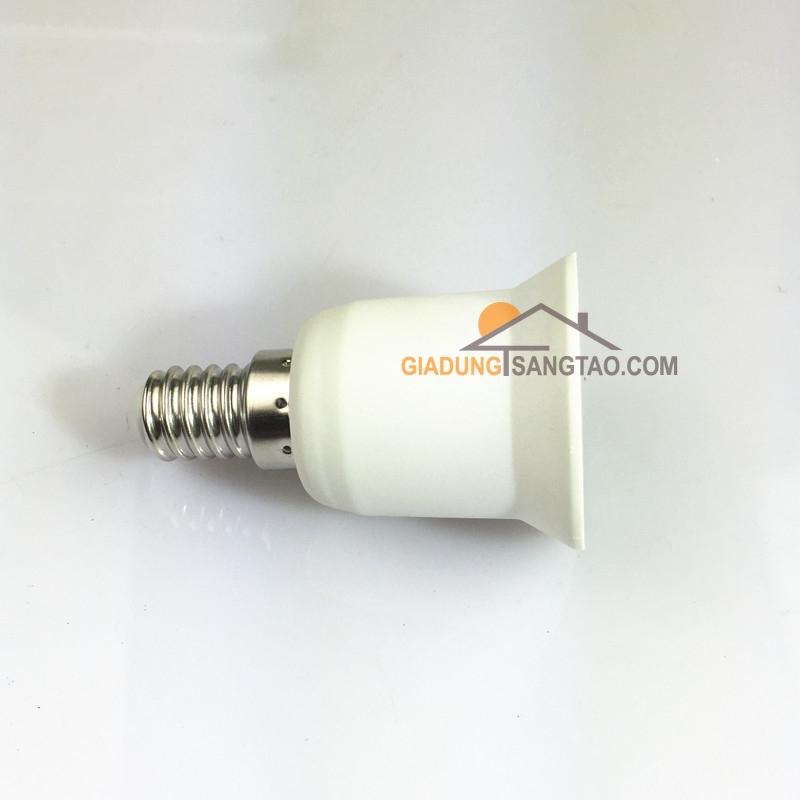 Đầu chuyển đổi đui xoáy từ E14 sang E27