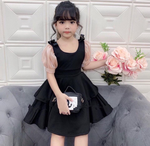 [HCM]Đầm tiểu thư cho bé từ Size nhí đến Size đại cồ V010