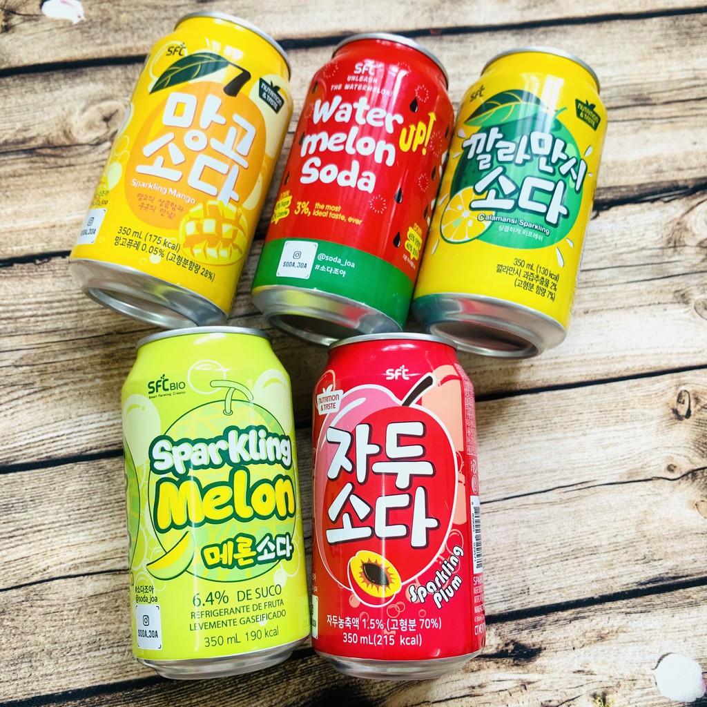 1 Lon Nước Soda SFC Hàn Quốc Lon 350ml