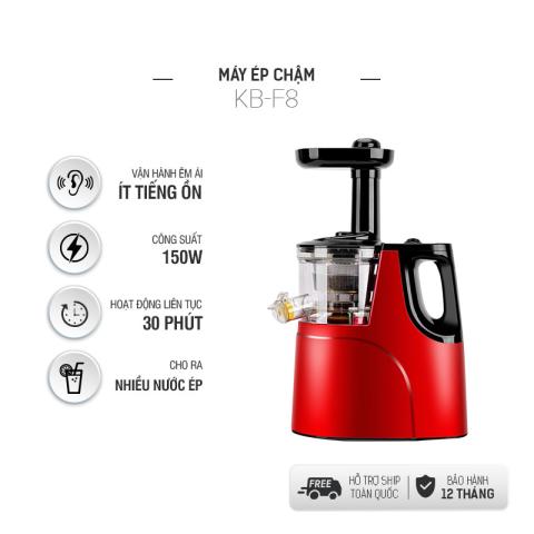 Máy ép chậm hoa quả ép rau củ hoa quả- máy ép chậm trái cây kb-f8