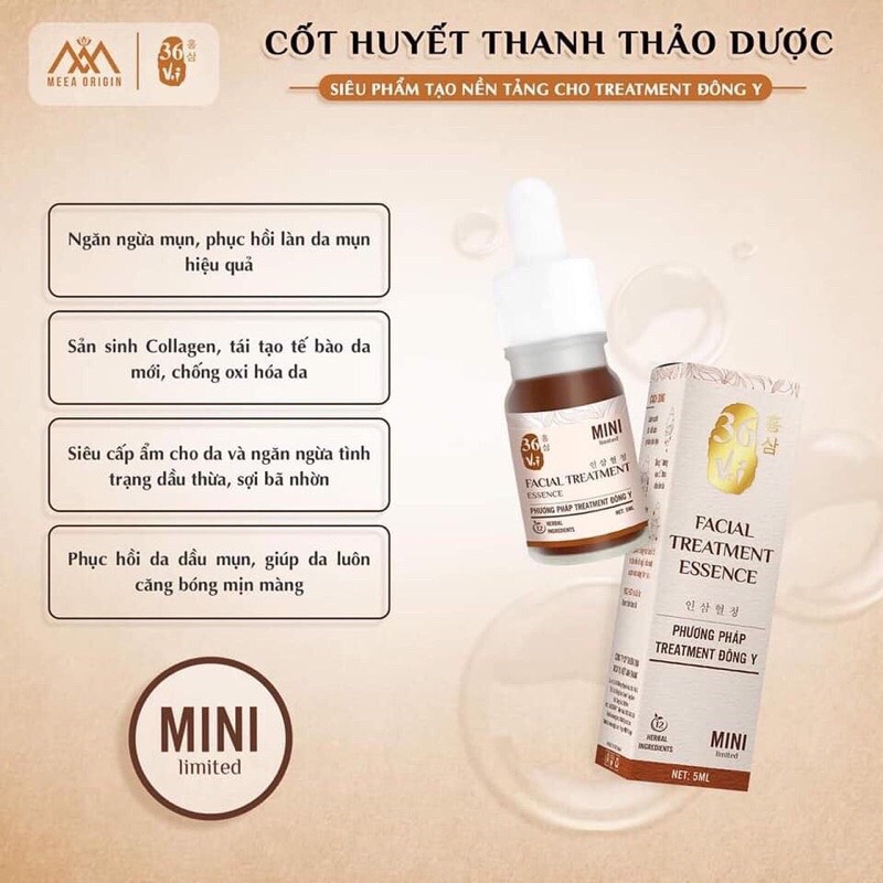 CỐT HUYẾT THANH THẢO DƯỢC 36 VỊ MEEA ORGANIC 5ML