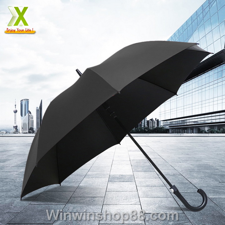 [FREESHIP MAX 15K][HCM]Ô dù che mưa cán cong có nút bấm tự động màu đen