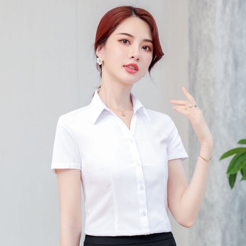 ÁO SƠ MI NỮ NGẮN TAY THỜI TRANG MỚI