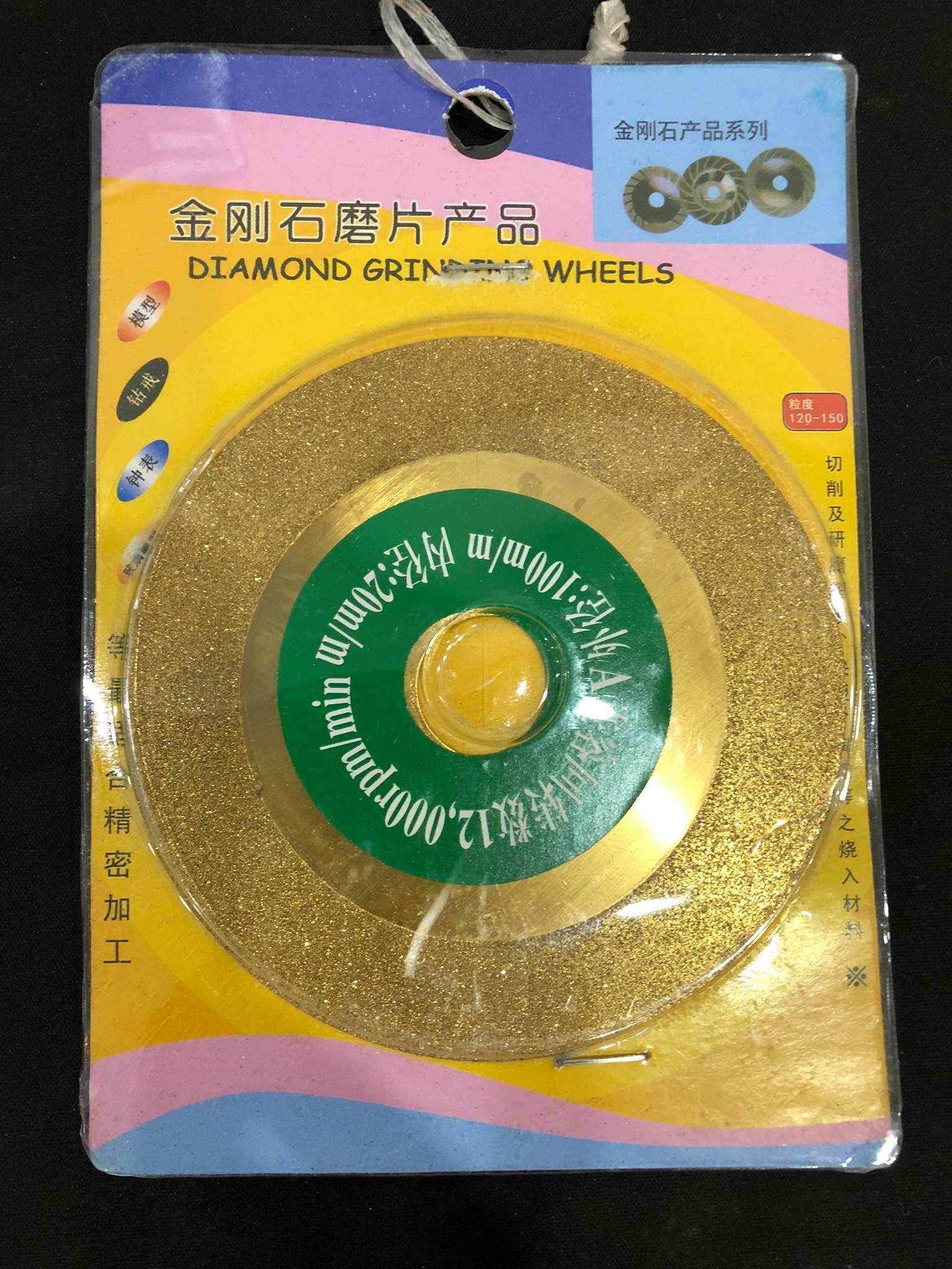 ĐÁ MÀI KÍNH VÀNG Đường kính : 100mm Lỗ trục: 20mm