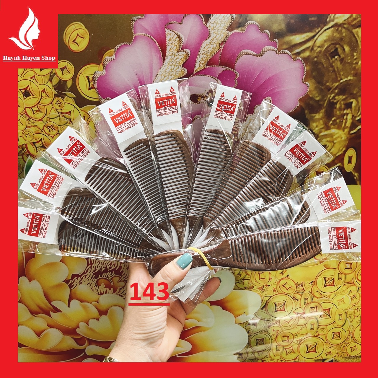 [combo 10] Lược gỗ siêu cute mẫu 143