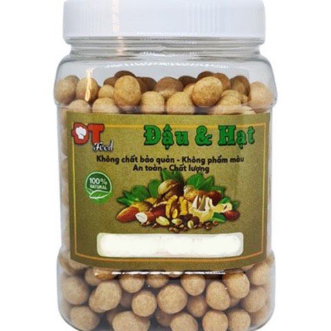 [ hũ 500gram ] đậu phộng da cá hấp nước dừa - giòn ngon