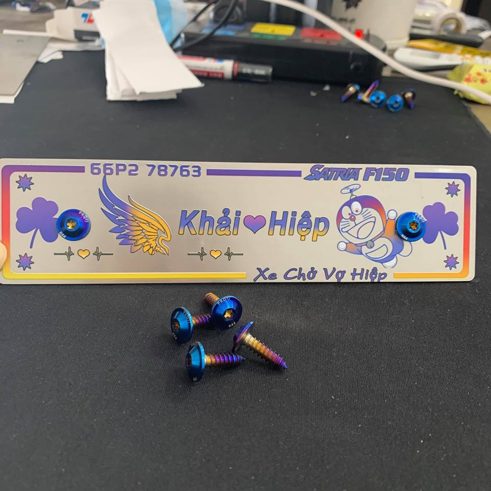 Bảng tên xe máy Sirius - Jupiter thiết kế theo yêu cầu