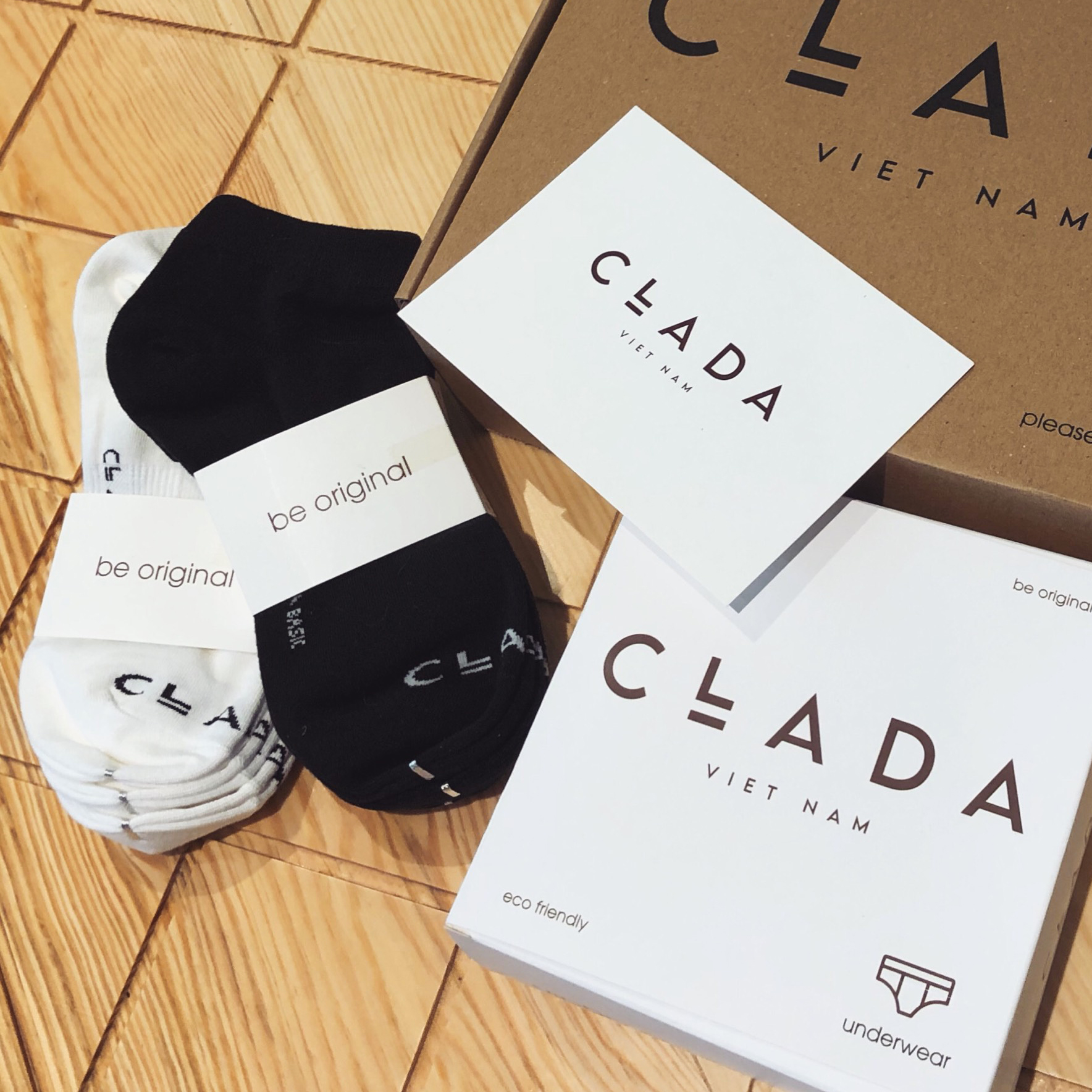 Tất lười COTTON SỢI TRE nam nữ basic chính hãng CLADA