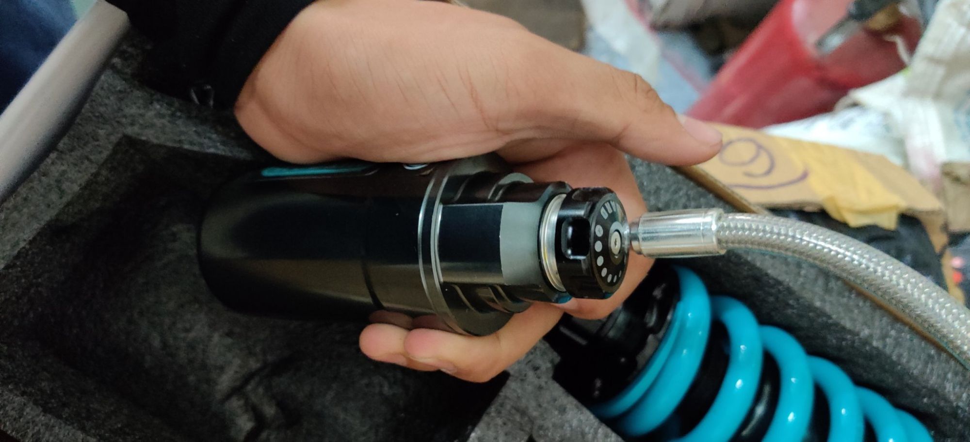 [HCM]Phuộc Nitron xoay 360 bình dầu Raider fi Satria