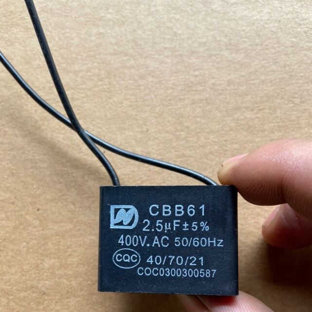Tụ quạt trần 2.5uf,Tụ quạt trần 2uf thay thế cho quạt điện cơ vinawind