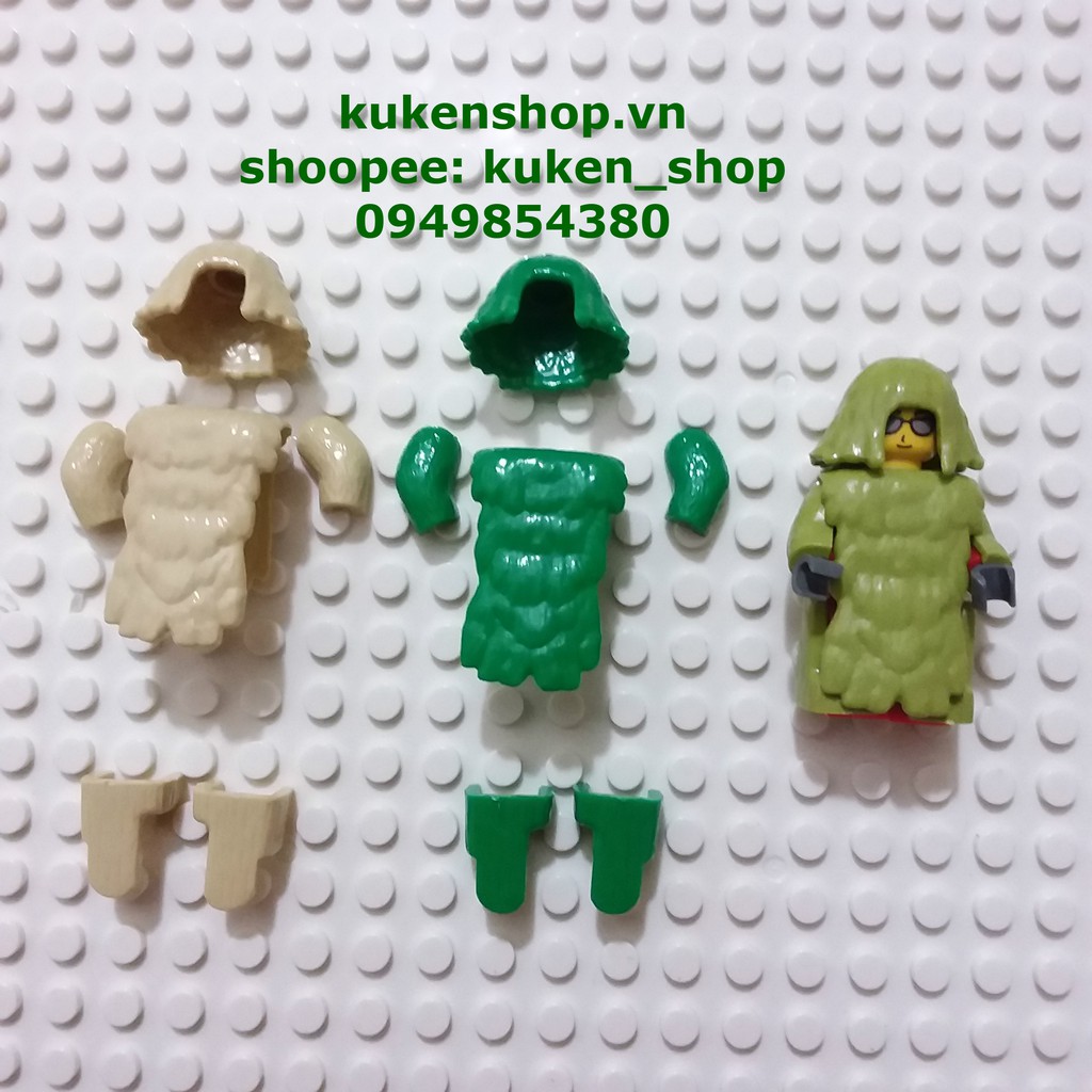 Một Bộ Lắp Ráp Trang Phục NO.458 - Phụ Kiện   MOC Army