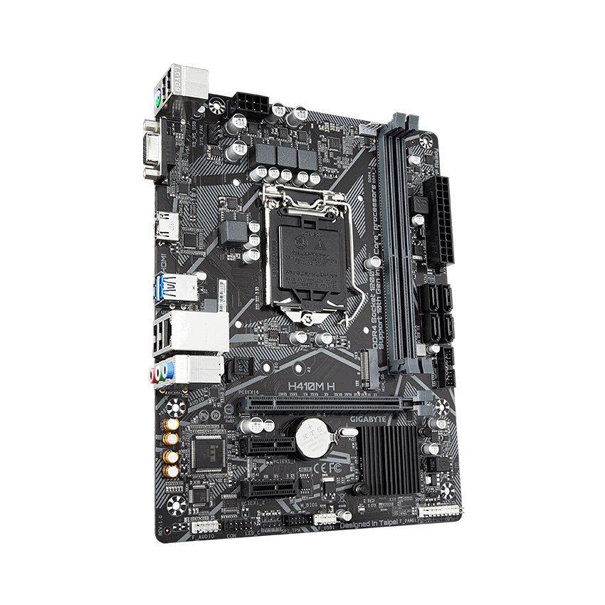 Mainboard Gigabyte H410M-H (Intel H410, Socket 1200, m-ATX, 2 khe Ram DDR4) chính hãng tem thủy linh