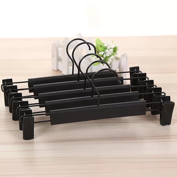 Móc kẹp quần chất liệu nhựa đen 29cm ( Bộ 10 móc )