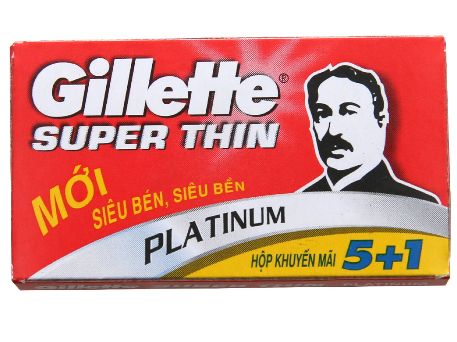 Hộp 5 cái lưỡi lam lưỡi lam Gillette Super Thin