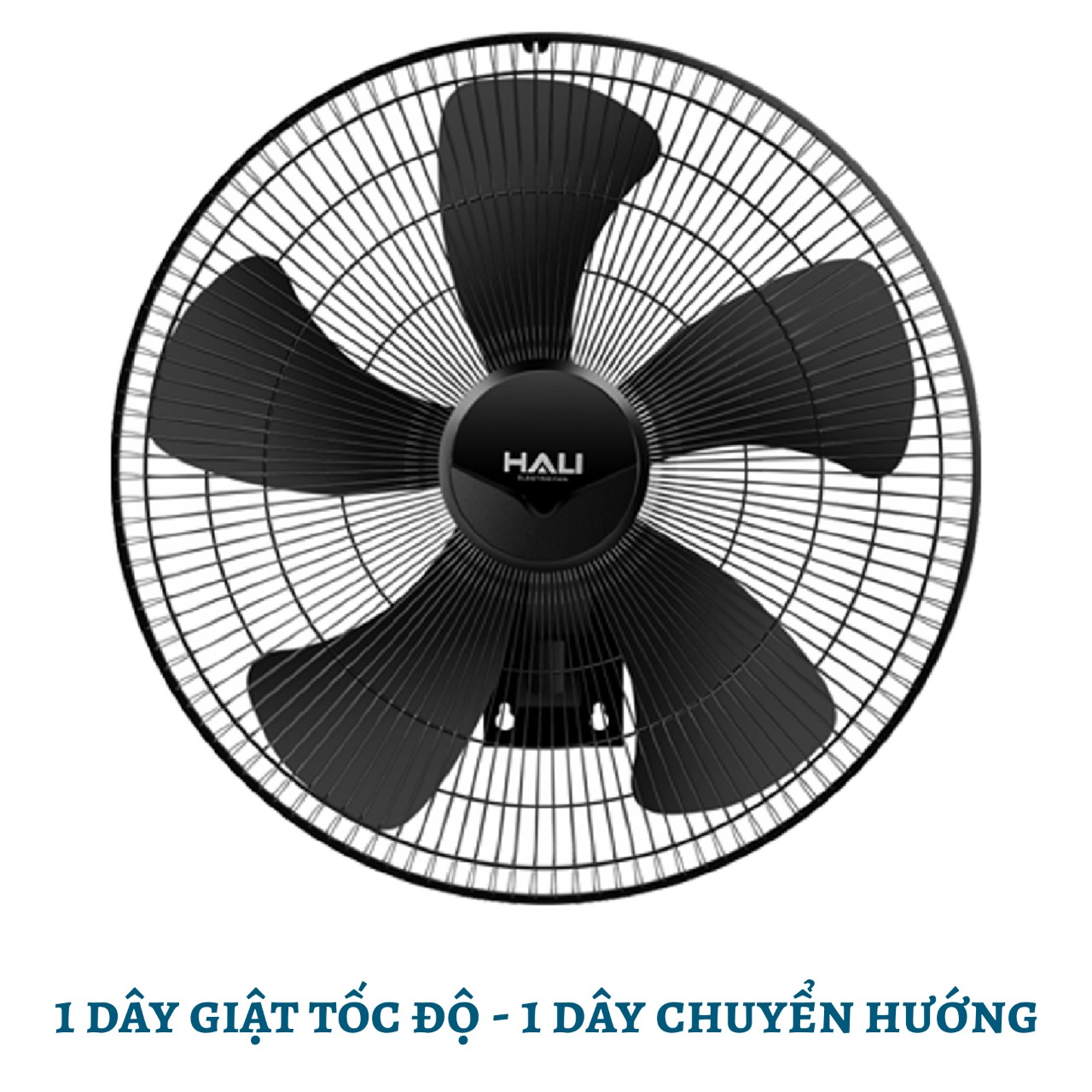 Quạt treo tường 2 dây hali tc197d 80w sải cánh 450mm