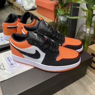 Giày JORDAN 1 low đen cam , giày sneaker jodan jd 1 thấp cổ màu cam , giày thể thao hot trend bản đẹp thumbnail